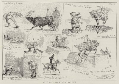 At the Irish Exhibition by Alfred Chantrey Corbould